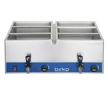 Bain Marie, double with drain taps, 10A,