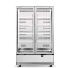 SKOPE-BME1200N-A 2 glass door Upright chiller, bottom unit, white,R290,Connect,