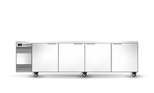 2800 x 590mm Solid - 4 Door Counter Chiller- White
