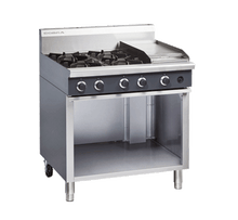 Gas Cooktop, 900mm, 6 burners/Griddle,open cabinet base