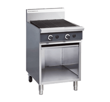 Gas Barbecue, 600mm, Char plates, open cabinet base