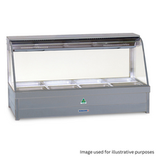 Curved Glass Hot Food Bar 2 x 2 incl. 65mm Dishes