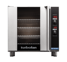 Turbofan Convection Oven, 4 tray-(460w x 660d, 110mm spacing), 27A, bi-rev fan, digital, water inj.