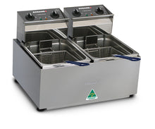 Roband Countertop Fryer 8L Double Pan 15A