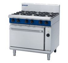 6 Burner Convection Oven Elec. GE56D/C/B/A, 900mm wide