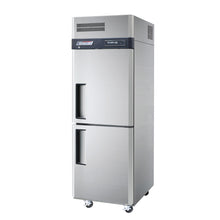 TurboAir Single GN solid split door S/S Fridge, 574 lt, 640wx850dx1926h