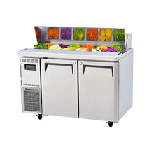 TurboAir Salad Prep Bench with hood, 12 pans, 309lt, 2 solid doors, 1200 x700 x978h