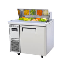 TurboAir Salad Prep Bench with hood, 8 pans, 213lt, 1 solid door, 900 x700 x978h
