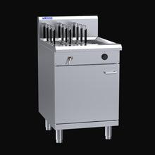 Noodle Cooker, single S/S 316 tank 9 baskets, 600mm wide, 35 litre, 78Mj/hr