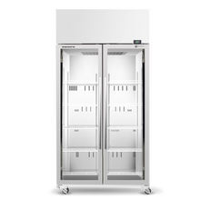 SKOPE-SKT1000N-A 2 glass door Upright chiller,white,R290,Connect, 1130mm wide