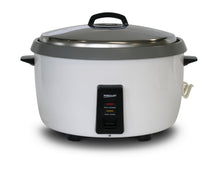 Rice cooker- white 10Lt 55cup Teflon bowl, 15A