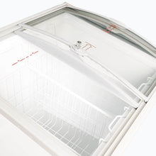 Chest Freezer, Angled top Curved Glass Lid , 176L, 719mm wide