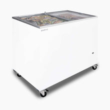 Chest Freezer, Flat top Glass, 296L, 1009mm wide