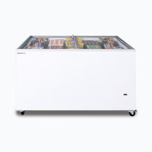 Chest Freezer, Flat top Glass, 401L, 1298mm wide