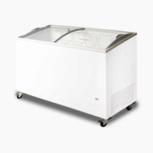 Chest Freezer, Angled top Curved Glass Lid , 427L, 1548mm wide