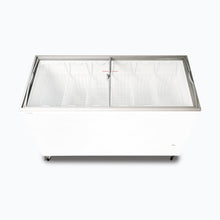 Chest Freezer, Angled top Curved Glass Lid , 427L, 1548mm wide