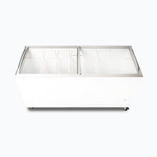 Chest Freezer, Angled top Curved Glass Lid , 555L, 1750mm wide