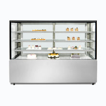 Cake/Food Display, 3 shelves + base, 1800w x 700d x 1300h, 674lt
