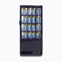 Counter Top Chiller, 4 side glass, 78 litres, LED lights, 3adj. Shelves