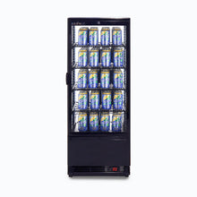 Counter Top Chiller, flat glass door, 100 litres, LED lights