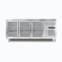 Under Counter chiller cabinet, 3 glass doors,1795 x700 x850