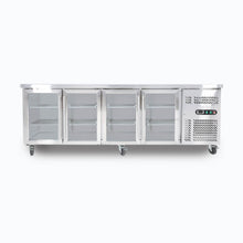 Under Counter chiller cabinet, 4 glass doors,2230 x700 x850