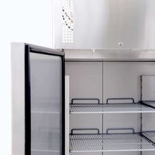 Double solid door S/S GN Storage Chiller, @38°, 1480w x830d x 2010d, 5 shelves