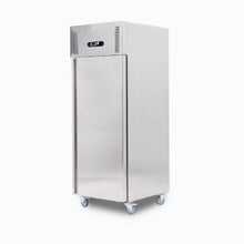 Single solid door S/S GN Storage Freezer, @38°, 740w x830d x 2010d, 5 shelves