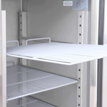 Single solid door S/S GN Storage Freezer, @38°, 740w x830d x 2010d, 5 shelves