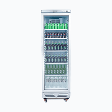 Glass single door Merchandiser, LED lights, 372litres,