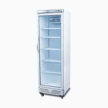 Glass single door Merchandiser, LED lights, 372litres,