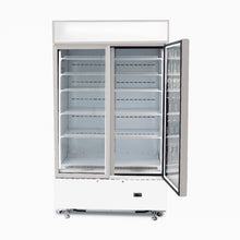 Chiller 2 xGlass door, 1000lt(gross), Cassette model, LED lights, 1200 x690x2080mm