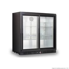 Double Sliding door bar cooler 900x530x835mm