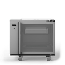 Glass Chiller, 1 glass door, remote, shelves model, S/S int & ext, 766mm