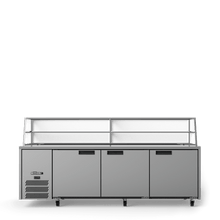 Refrigerated sandwich counter 3 door, 2400mm wide