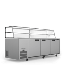 Refrigerated sandwich counter 3 door, 2400mm wide