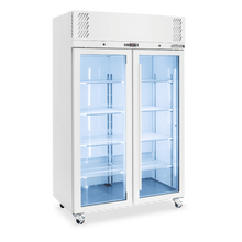 2 Glass Door Fridge, 1225mm, White, Pearl Star