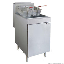 Frymax Gas Fryer, 2 basket, 23lt, LP Gas, 82.5Mj/h, 394w x757d x 1195h
