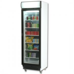 Glass Door Static Freezer 300 litres With Lightbox UF0374LS