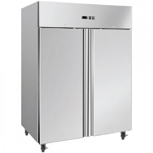 Double Solid Door Gastronorm Stainless Steel Freezer 1300L UF1300SDF Bromic