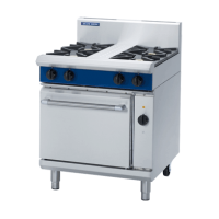 4 Burner Electric Convection Oven - 750mm