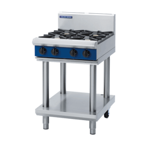600mm Gas Cooktop with Leg Stand with Griddle, Burners or Combo (Blue Seal G514D-LS)