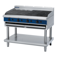 1200mm Gas Chargrill with Leg Stand