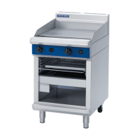 Gas Hotplate Griddle/Toaster 600mm (Blue Seal G55T)