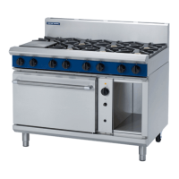8 Burner Gas Convection Oven - 1200mm wide