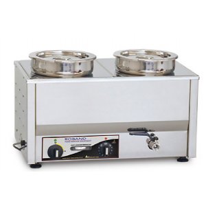Roband Bain Marie with 2 Round Pots