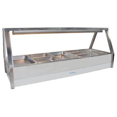 Hot Food Bar Straight Glass 2 x 5 incl. 65 mm Pans Roband