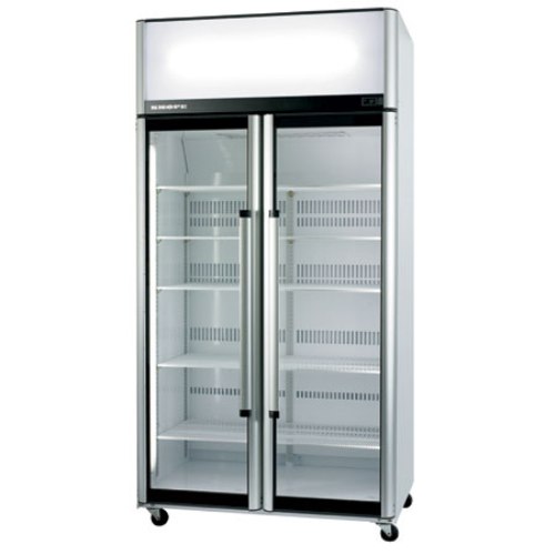 Two Glass Door Upright Chiller Stainless Steel 1130mm Wide SK-2 Series Skope