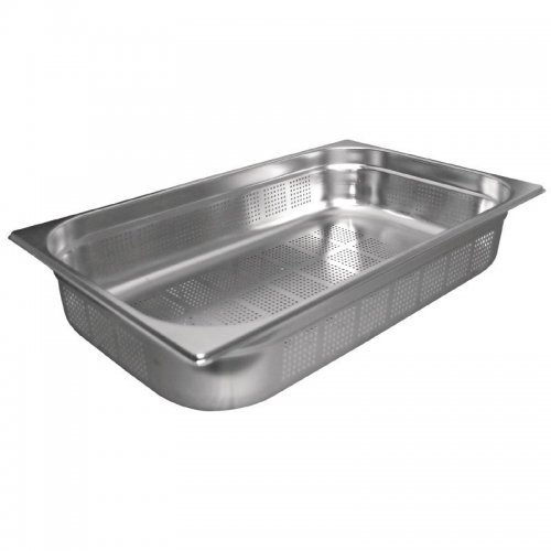 Gastronorm Pan Stainless Steel 1/1 150mm size Perforated