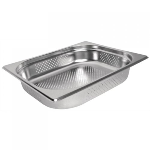 Gastronorm Pan Stainless Steel 1/2 Size 150mm Perforated